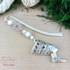 Fehér fáraó könyvjelző - könyv & zene - könyvjelző - Meska.hu