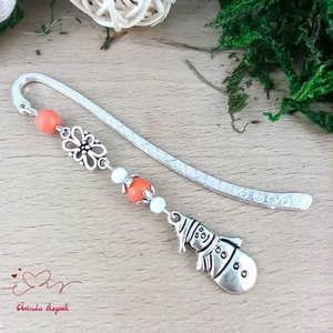 Hóember könyvjelző egyedi ajándék ballagásra évzáróra pedagógusnak születésnapra névnapra nőnek lánynak  - könyv & zene - könyvjelző - Meska.hu