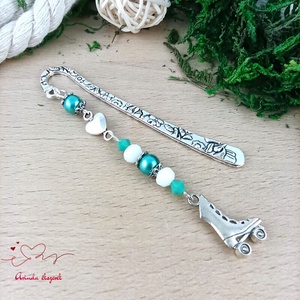 Zöld görkori könyvjelző  - könyv & zene - könyvjelző - Meska.hu