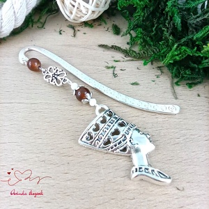 Barna fáraó könyvjelző , Könyv & Zene, Könyvjelző, Ékszerkészítés, Gyöngyfűzés, gyöngyhímzés, MESKA