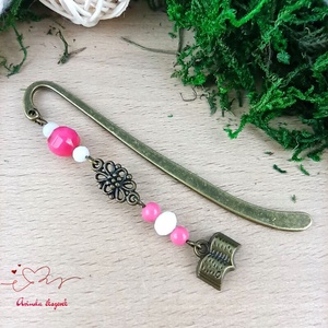 Pink könyv könyvjelző  - könyv & zene - könyvjelző - Meska.hu