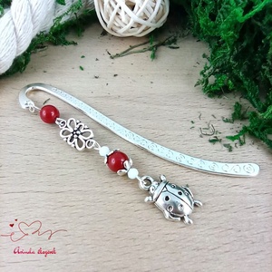 Piros katica könyvjelző óvónéninek dadusnak ballagásdra évzáróra pedagógusnapra - könyv & zene - könyvjelző - Meska.hu