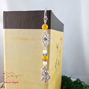 Sárga kutya könyvjelző  - könyv & zene - könyvjelző - Meska.hu