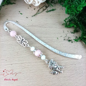 Rózsaszín kutya könyvjelző  - könyv & zene - könyvjelző - Meska.hu