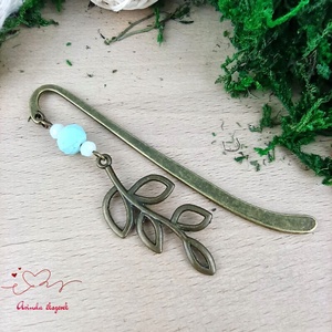 Leveles ág könyvjelző, Könyv & Zene, Könyvjelző, Ékszerkészítés, Gyöngyfűzés, gyöngyhímzés, MESKA