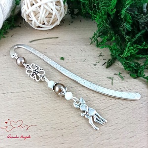 Őz könyvjelző , Könyv & Zene, Könyvjelző, Ékszerkészítés, Gyöngyfűzés, gyöngyhímzés, MESKA