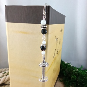 Súlyzó könyvjelző  - könyv & zene - könyvjelző - Meska.hu