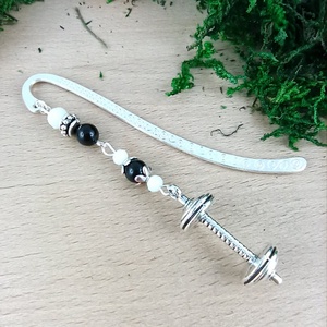 Súlyzó könyvjelző  - könyv & zene - könyvjelző - Meska.hu