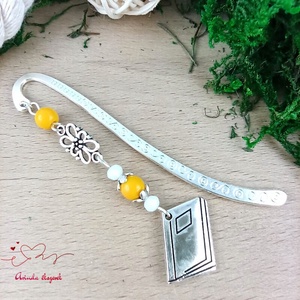 Sárga könyv könyvjelző  - könyv & zene - könyvjelző - Meska.hu