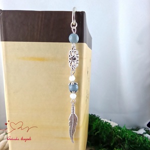 Szürke toll könyvjelző  - könyv & zene - könyvjelző - Meska.hu