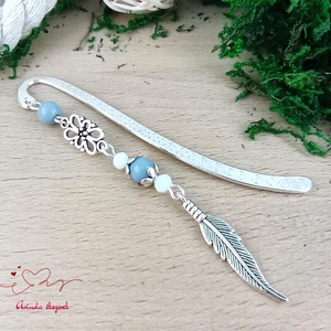 Szürke toll könyvjelző  - Meska.hu