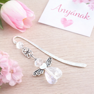 Angyalkás könyvjelző anyák napjára - kézzel készült meghitt ajándék édesanyáknak - Meska.hu