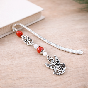 Angyalkás könyvjelző pedagógusnapra - kedves ajándék tanároknak és óvónőknek piros színben - Meska.hu