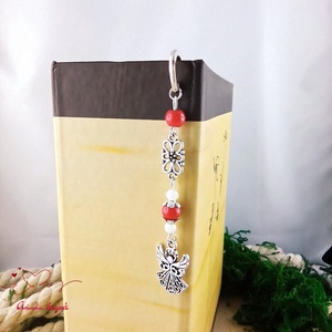 Angyalkás könyvjelző pedagógusnapra - kedves ajándék tanároknak és óvónőknek piros színben - könyv & zene - könyvjelző - Meska.hu