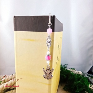 Angyalkás könyvjelző pedagógusnapra - kedves ajándék tanároknak és óvónőknek rózsaszín színben - könyv & zene - könyvjelző - Meska.hu