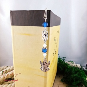 Angyalkás könyvjelző pedagógusnapra - kedves ajándék tanároknak és óvónőknek sötétkék színben - könyv & zene - könyvjelző - Meska.hu