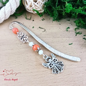 Angyalkás könyvjelző pedagógusnapra - kedves ajándék tanároknak és óvónőknek narancs színben - könyv & zene - könyvjelző - Meska.hu