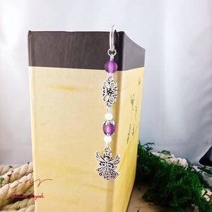 Angyalkás könyvjelző pedagógusnapra - kedves ajándék tanároknak és óvónőknek lila színben - könyv & zene - könyvjelző - Meska.hu