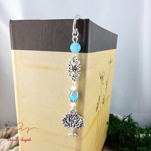 Kék életfás könyvjelző � pedagógusnapi ajándék - könyv & zene - könyvjelző - Meska.hu