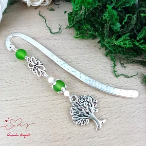 Zöld életfás könyvjelző � pedagógusnapi ajándék - könyv & zene - könyvjelző - Meska.hu