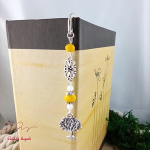 Sárga életfás könyvjelző � pedagógusnapi ajándék - könyv & zene - könyvjelző - Meska.hu