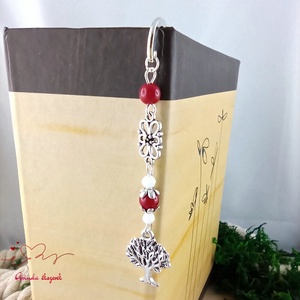 Piros életfás könyvjelző � pedagógusnapi ajándék - könyv & zene - könyvjelző - Meska.hu