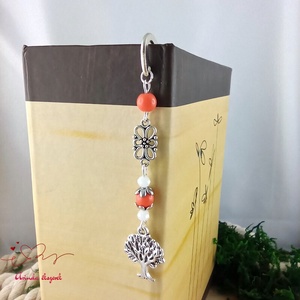 Narancssárga életfás könyvjelző � pedagógusnapi ajándék - könyv & zene - könyvjelző - Meska.hu