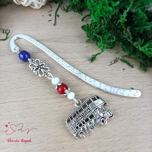 Londoni emeletes busz könyvjelző � utazás ihlette ajándék - könyv & zene - könyvjelző - Meska.hu