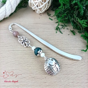 Földgömb könyvjelző pedagógusnak � egyedi ajándék pedagógusnapra és évzáróra, Könyv & Zene, Könyvjelző, Ékszerkészítés, Gyöngyfűzés, gyöngyhímzés, MESKA