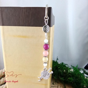 Kreatív fonalgombolyag könyvjelző � egyedi születésnapi ajándék alkotóknak - könyv & zene - könyvjelző - Meska.hu