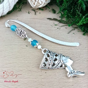 Világoskék fáraó mintás könyvjelző � történelemtanár ajándék - könyv & zene - könyvjelző - Meska.hu