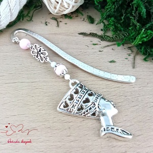 Rózsaszín fáraó mintás könyvjelző � történelemtanár ajándék - könyv & zene - könyvjelző - Meska.hu