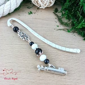 Fekete golfütős könyvjelző � sportos, egyedi ajándék golfozóknak, Könyv & Zene, Könyvjelző, Ékszerkészítés, Gyöngyfűzés, gyöngyhímzés, MESKA