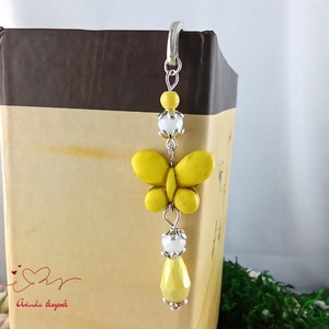 Sárga howlit pillangó könyvjelző � egyedi, kézműves ajándék olvasóknak - könyv & zene - könyvjelző - Meska.hu