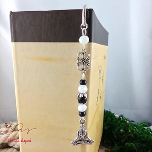 Fekete�fehér jógás könyvjelző � egyedi, kézműves ajándék jógázóknak - könyv & zene - könyvjelző - Meska.hu