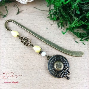 Vintage kalapos könyvjelző � egyedi, kézműves ajándék olvasóknak - könyv & zene - könyvjelző - Meska.hu