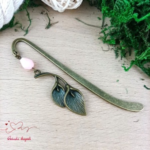 Kála virágos könyvjelző � egyedi, kézműves ajándék olvasóknak rózsaszín - könyv & zene - könyvjelző - Meska.hu