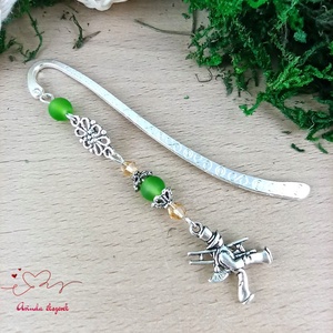 Zöld kéményseprős könyvjelző � szerencsehozó ajándék újévre - könyv & zene - könyvjelző - Meska.hu