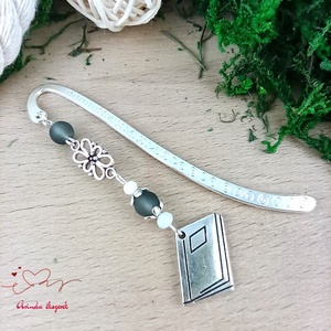 Szürke könyv charmos könyvjelző � pedagógusnapi és évzáró ajándék - könyv & zene - könyvjelző - Meska.hu