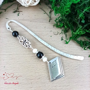 Fekete könyv charmos könyvjelző � pedagógusnapi és évzáró ajándék - könyv & zene - könyvjelző - Meska.hu