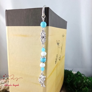 Világoskék kutyás könyvjelző � egyedi, kézműves ajándék kutyabarátoknak - könyv & zene - könyvjelző - Meska.hu