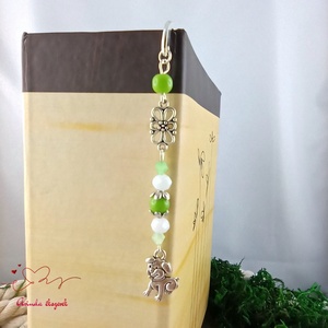 Zöld kutyás könyvjelző � egyedi, kézműves ajándék kutyabarátoknak - könyv & zene - könyvjelző - Meska.hu