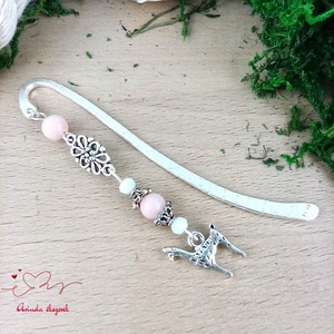 Rózsaszín láma könyvjelző � vidám, kézműves ajándék olvasóknak - könyv & zene - könyvjelző - Meska.hu