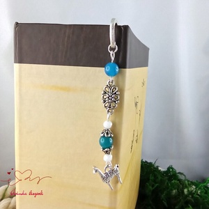 Világoskék láma könyvjelző � vidám, kézműves ajándék olvasóknak - könyv & zene - könyvjelző - Meska.hu