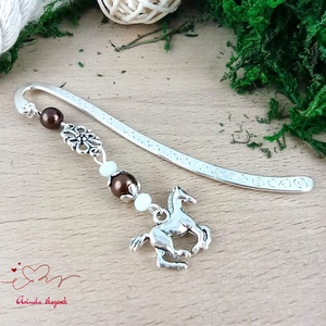 Barna ló könyvjelző � elegáns, kézműves ajándék lovasoknak és állatbarátoknak - könyv & zene - könyvjelző - Meska.hu