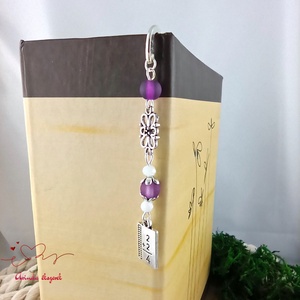 Lila matekképletes könyvjelző � matematika tanárnak pedagógusnapra - könyv & zene - könyvjelző - Meska.hu