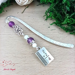 Lila matekképletes könyvjelző � matematika tanárnak pedagógusnapra - Meska.hu