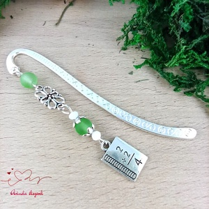 Zöld matekképletes könyvjelző � matematika tanárnak pedagógusnapra - könyv & zene - könyvjelző - Meska.hu