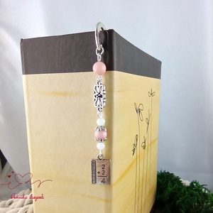 Rózsaszín matekképletes könyvjelző � matematika tanárnak pedagógusnapra - könyv & zene - könyvjelző - Meska.hu