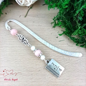 Rózsaszín matekképletes könyvjelző � matematika tanárnak pedagógusnapra - könyv & zene - könyvjelző - Meska.hu